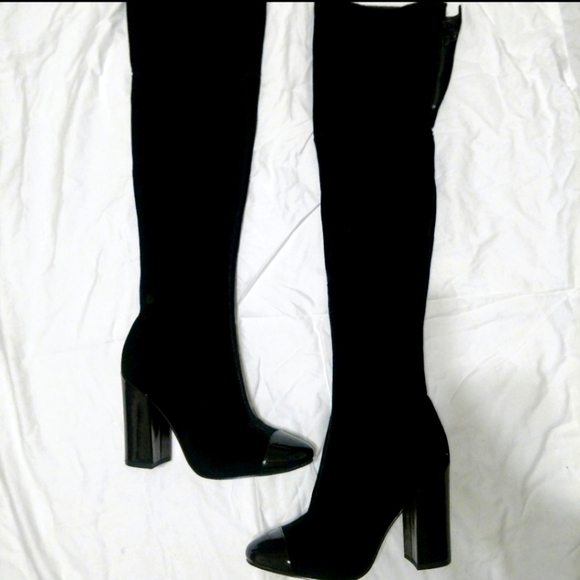 Guess velvet knee high boots - Picture 1 of 2